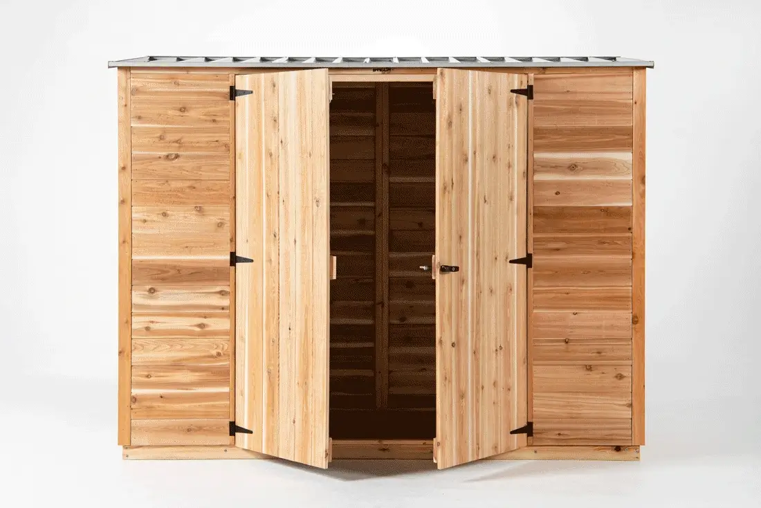 Acacia 8x3 Cedar Timber Shed - Image 3